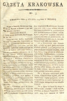 Gazeta Krakowska. 1813, nr 5