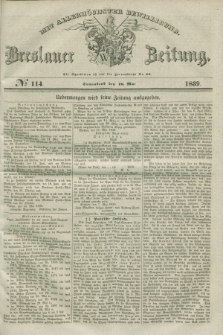 Breslauer Zeitung : mit allerhöchster Bewilligung. 1839, No. 114 (18 Mai) + dod.
