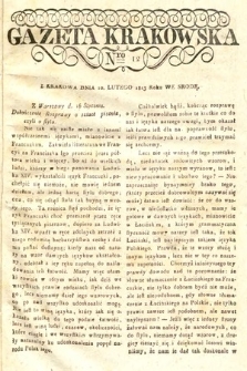 Gazeta Krakowska. 1813, nr 12