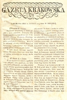 Gazeta Krakowska. 1813, nr 15