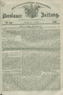 Breslauer Zeitung : mit allerhöchster Bewilligung. 1839, No. 229 (1 Oktober) + dod.