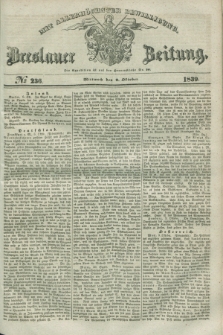 Breslauer Zeitung : mit allerhöchster Bewilligung. 1839, No. 236 (9 Oktober) + dod.