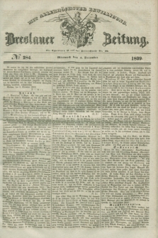 Breslauer Zeitung : mit allerhöchster Bewilligung. 1839, No. 284 (4 December) + dod.