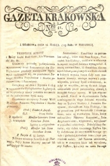Gazeta Krakowska. 1813, nr 21