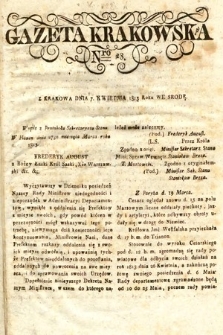Gazeta Krakowska. 1813, nr 28