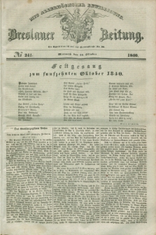 Breslauer Zeitung : mit allerhöchster Bewilligung. 1840, № 241 (14 Oktober) + dod.