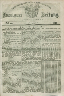 Breslauer Zeitung : mit allerhöchster Bewilligung. 1840, № 246 (20 Oktober) + dod.