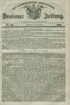 Breslauer Zeitung : mit allerhöchster Bewilligung. 1840, № 283 (2 December) + dod.