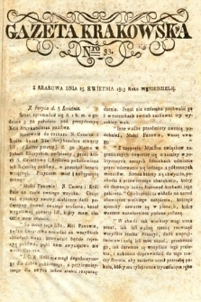 Gazeta Krakowska. 1813, nr 33