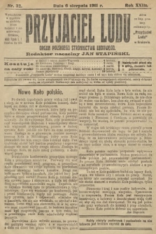 Przyjaciel Ludu : organ Polskiego Stronnictwa Ludowego. 1911, nr 32