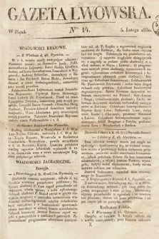Gazeta Lwowska. 1830, nr 14