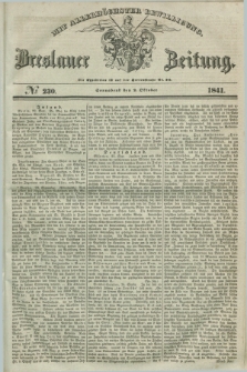 Breslauer Zeitung : mit allerhöchster Bewilligung. 1841, № 230 (2 Oktober) + dod.