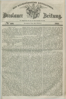 Breslauer Zeitung : mit allerhöchster Bewilligung. 1841, № 248 (23 Oktober) + dod.