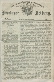 Breslauer Zeitung : mit allerhöchster Bewilligung. 1841, № 272 (20 November) + dod.