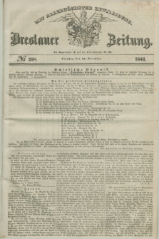 Breslauer Zeitung : mit allerhöchster Bewilligung. 1841, № 298 (21 December) + dod.