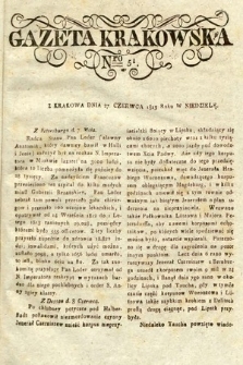 Gazeta Krakowska. 1813, nr 51