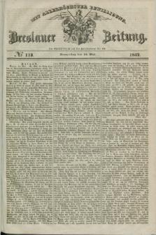 Breslauer Zeitung : mit allerhöchster Bewilligung. 1842, № 113 (19 Mai) + dod.