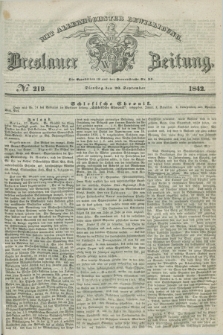 Breslauer Zeitung : mit allerhöchster Bewilligung. 1842, № 219 (20 September) + dod.