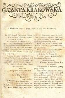 Gazeta Krakowska. 1813, nr 84