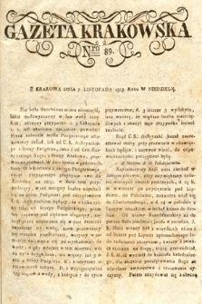 Gazeta Krakowska. 1813, nr 89