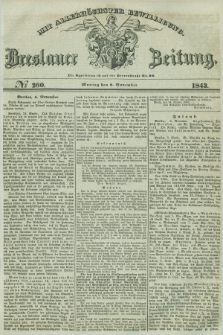 Breslauer Zeitung : mit allerhöchster Bewilligung. 1843, № 260 (6 November) + dod.