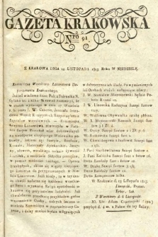 Gazeta Krakowska. 1813, nr 91