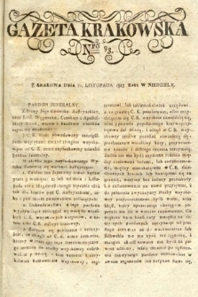 Gazeta Krakowska. 1813, nr 93