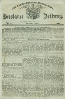 Breslauer Zeitung : mit allerhöchster Bewilligung. 1844, № 54 (4 März) + dod.