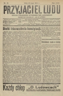 Przyjaciel Ludu : organ Polskiego Stronnictwa Ludowego. 1914, nr 19