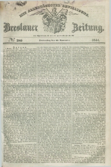 Breslauer Zeitung : mit allerhöchster Bewilligung. 1844, № 280 (28 November) + dod.