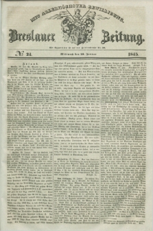 Breslauer Zeitung : mit allerhöchster Bewilligung. 1845, № 24 (29 Januar) + dod.