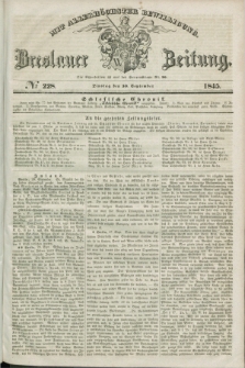 Breslauer Zeitung : mit allerhöchster Bewilligung. 1845, № 228 (30 September) + dod.