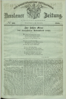Breslauer Zeitung : mit allerhöchster Bewilligung. 1845, № 266 (13 November) + dod.