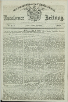 Breslauer Zeitung : mit allerhöchster Bewilligung. 1845, № 273 (21 November) + dod.