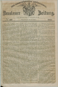 Breslauer Zeitung : mit allerhöchster Bewilligung. 1845, № 289 (10 December) + dod.