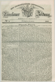 Breslauer Zeitung : mit allerhöchster Bewilligung. 1847, № 9 (12 Januar) + dod.