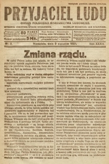 Przyjaciel Ludu : organ Polskiego Stronnictwa Ludowego. 1921, nr 2