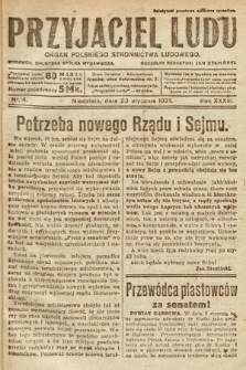 Przyjaciel Ludu : organ Polskiego Stronnictwa Ludowego. 1921, nr 4