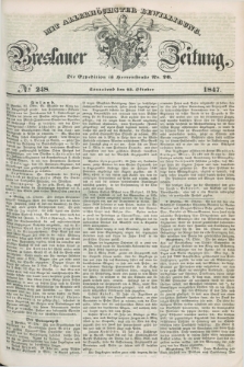 Breslauer Zeitung : mit allerhöchster Bewilligung. 1847, № 248 (23 Oktober) + dod.