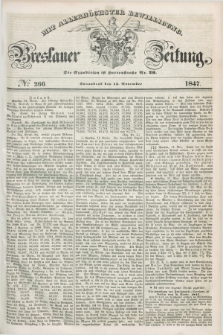 Breslauer Zeitung : mit allerhöchster Bewilligung. 1847, № 266 (13 November) + dod.