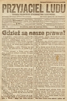 Przyjaciel Ludu : organ Polskiego Stronnictwa Ludowego. 1921, nr 26