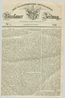 Breslauer Zeitung : mit allerhöchster Bewilligung. 1848, № 7 (9 Januar) + dod.