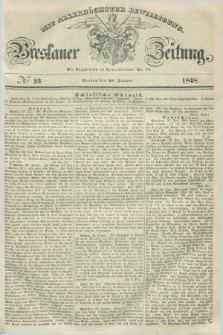 Breslauer Zeitung : mit allerhöchster Bewilligung. 1848, № 23 (28 Januar) + dod.