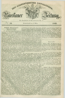 Breslauer Zeitung : mit allerhöchster Bewilligung. 1848, № 54 (4 März) + dod.