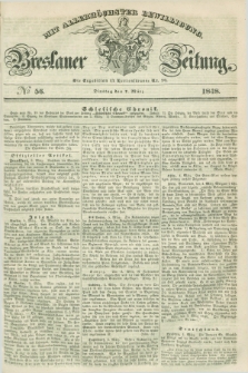 Breslauer Zeitung : mit allerhöchster Bewilligung. 1848, № 56 (7 März) + dod.