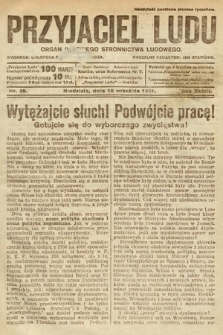 Przyjaciel Ludu : organ Polskiego Stronnictwa Ludowego. 1921, nr 38