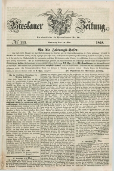 Breslauer Zeitung. 1848, № 113 (14 Mai) + dod. + wkładka