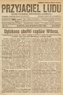 Przyjaciel Ludu : organ Polskiego Stronnictwa Ludowego. 1921, nr 42