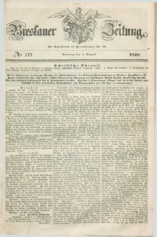 Breslauer Zeitung. 1848, № 177 (1 August) + dod.