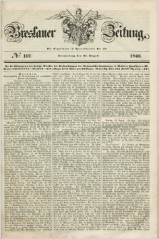 Breslauer Zeitung. 1848, № 197 (24 August) + dod.
